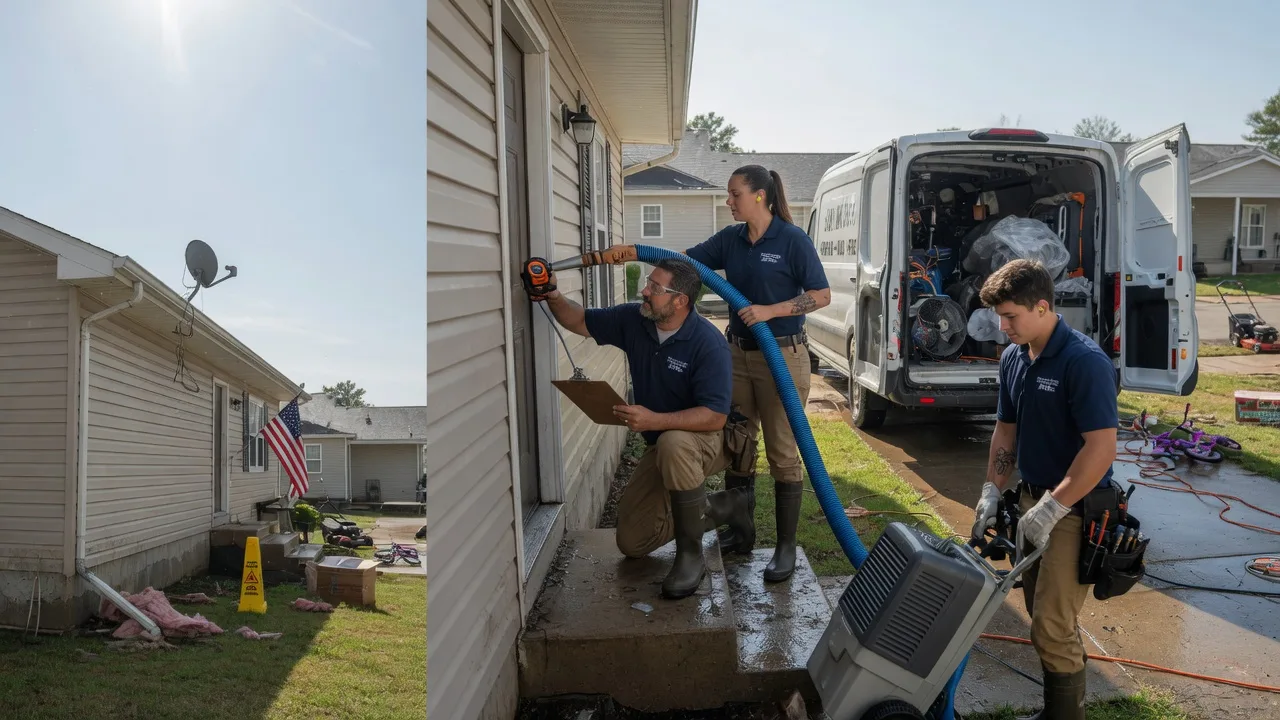 Ceiling Water Damage Restoration in Basco, IL near me